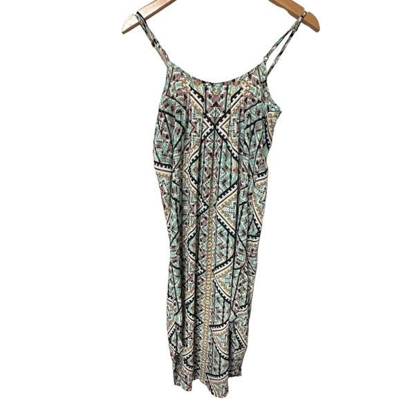 Skye: Women's Patterned Midi Dress with Straps - Picture 2 of 5